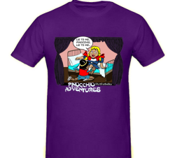 Фиолетовая футболка Pinoccio №1