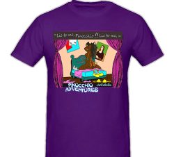 Фиолетовая футболка Pinoccio №4
